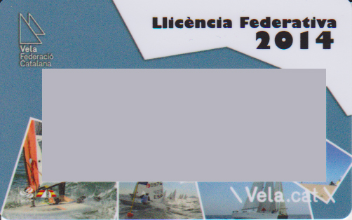 LLicència de la Federació Catalana de Vela 2014